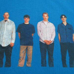 Weezer Blue Album T Shirt Mens Medium Blue Band Tee Ripple Junction Grunge Rock